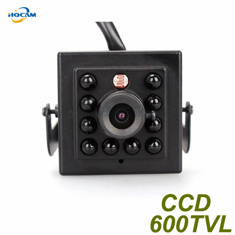 Hqcam Ночное видение Камера 600TVL Sony CCD Камера с 10 шт. 940nm LED безопасности, Крытый CCTV Камера Мини ИК инфракрасный Ночное видение