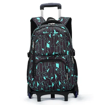 

2017 Removable Children School Bags teenager boys girls 3 Wheels Backpack Stairs Kids Trolley Schoolbag kids Luggage travel bag
