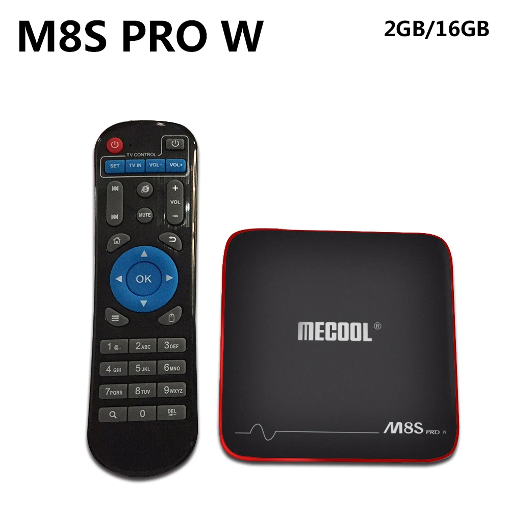 

20pcs/lot MECOOL M8S PRO W TV Box S905W CPU Android 7.1 2G 16G Support 2.4GHz WiFi 4K H.265 Smart TV Box