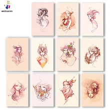 DIY картинки для раскраски по номерам с цветами западное Созвездие иллюстрация картина Рисование по номерам в рамке дома