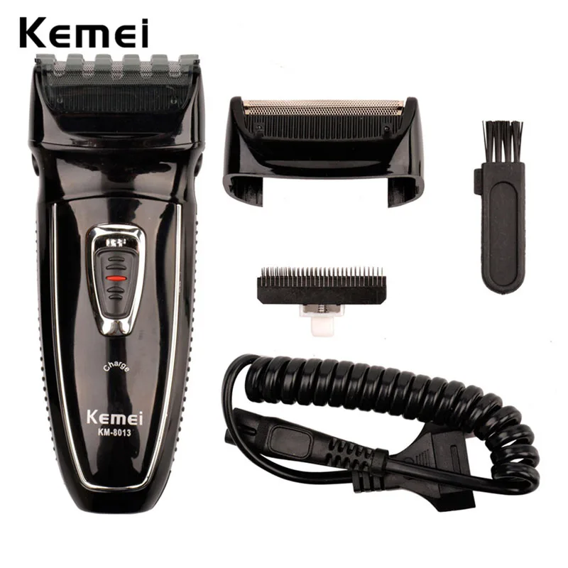 KEMEI электрическая бритва для мужчин перезаряжаемая Бритва Парикмахерская 100-240 В триммер для бороды лезвия для бритья плавающие головки