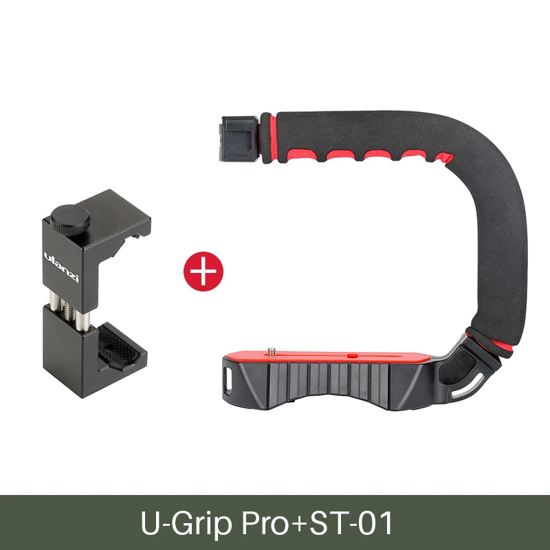 Ulanzi U-Grip Pro камера стабилизатор видео установка клетка Triplle Холодный башмак ручной Steadicam для iPhone 11 GoPro 7 6 5 Canon sony - Цвет: with ST-01