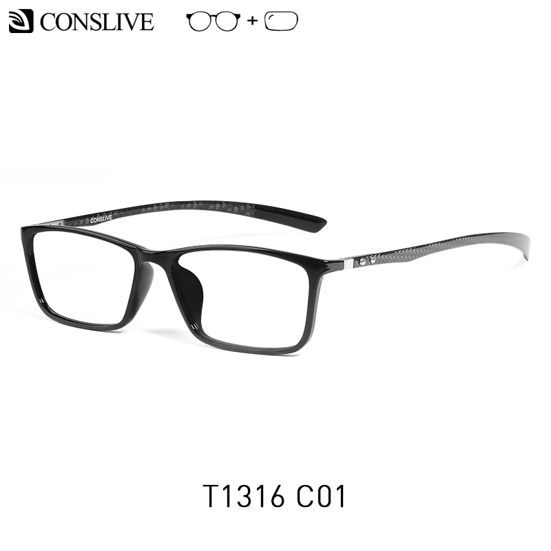 7g Carbon Fiber Glass Frame Men Ultralight Prescription Glasses Men Black Sqaure Eyeglasses with Lens Unisex Optical Spectacles