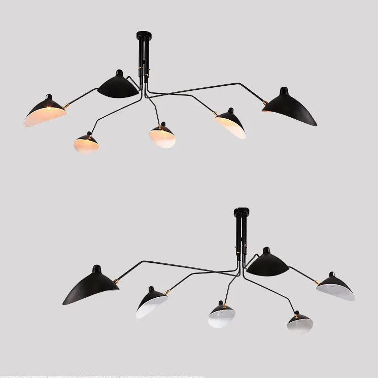 Industrial Vintage Black Retro Loft  Wall Lamps French Designer Rotating Sconce Wall Lights For Home Interior Decor CE UL (1)