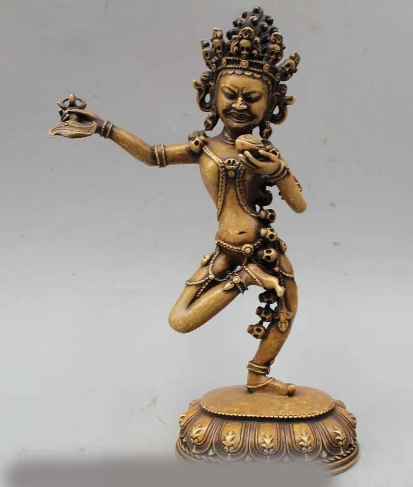 

12" Tibet Pure Bronze Buddhism Tantra Vajrayogini Vajravarahi Buddha Statue
