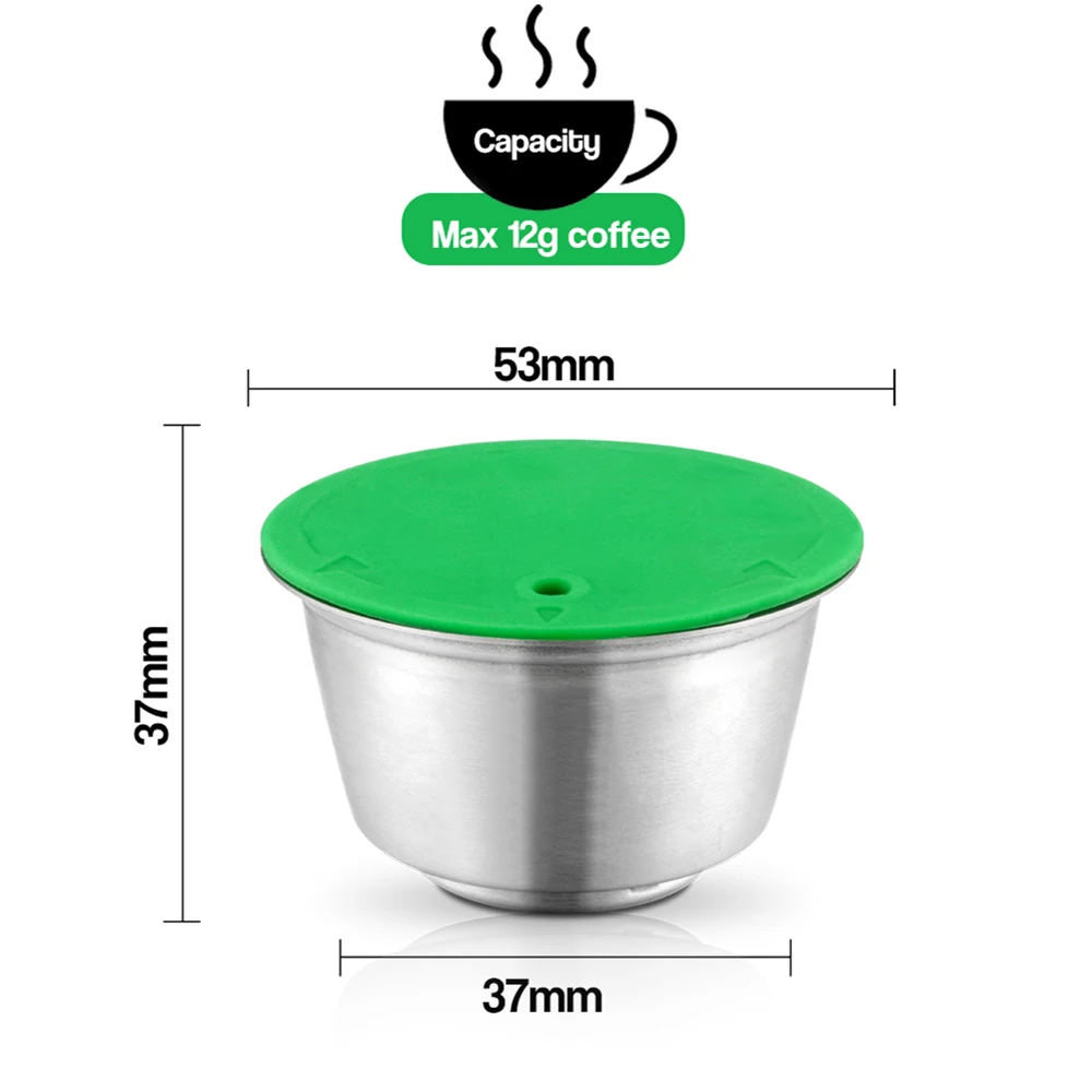 1 набор из нержавеющей стали для Nescafe dolcee Gusto Crema кофейные фильтры многоразовая перезаправляемая кофейная капсула корзины Pod Cup