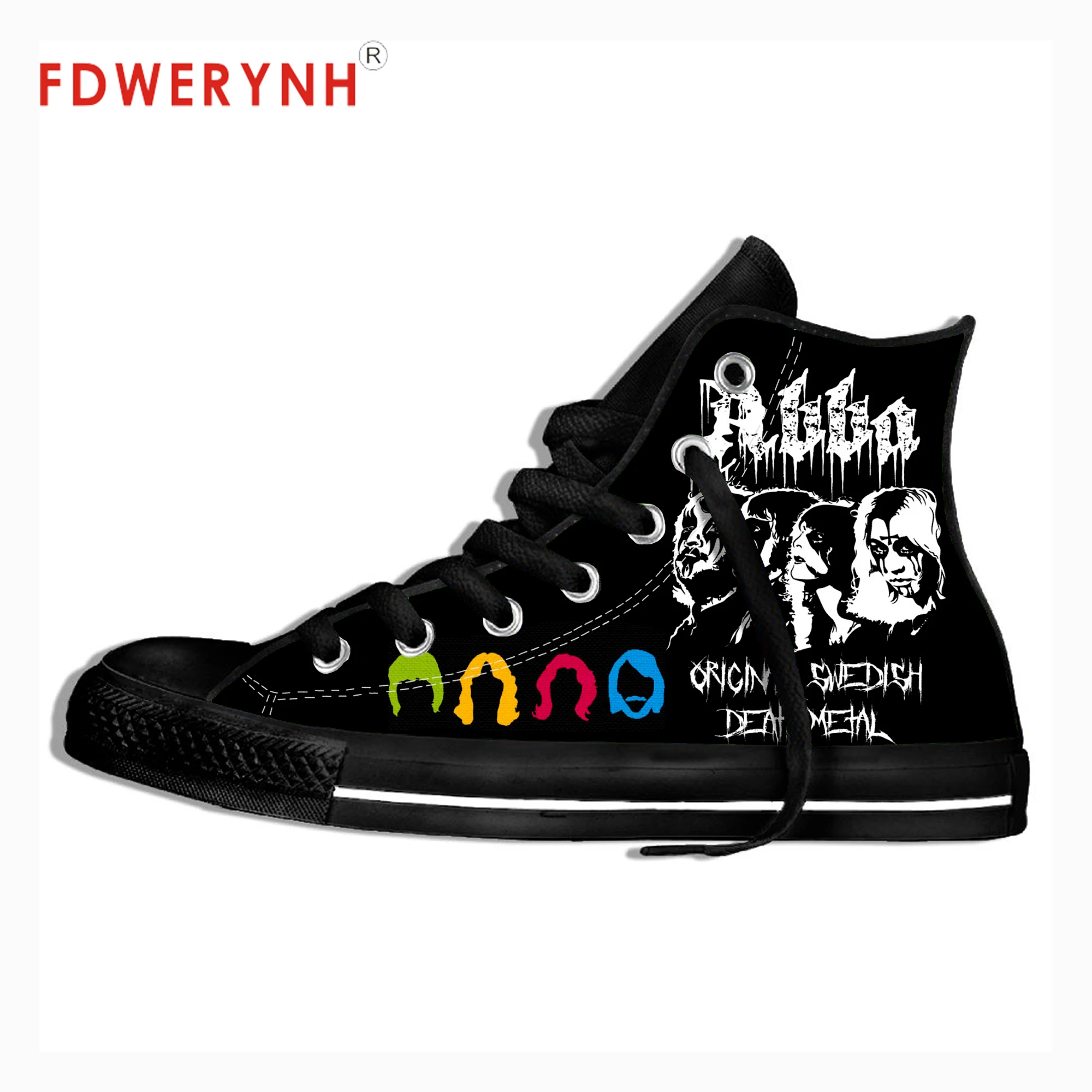 

2019 Summer New Brand Men Hip Hop Men Shoes Casual Fitness The ABBA Pop Band Rock Metal Music Logo Shoes