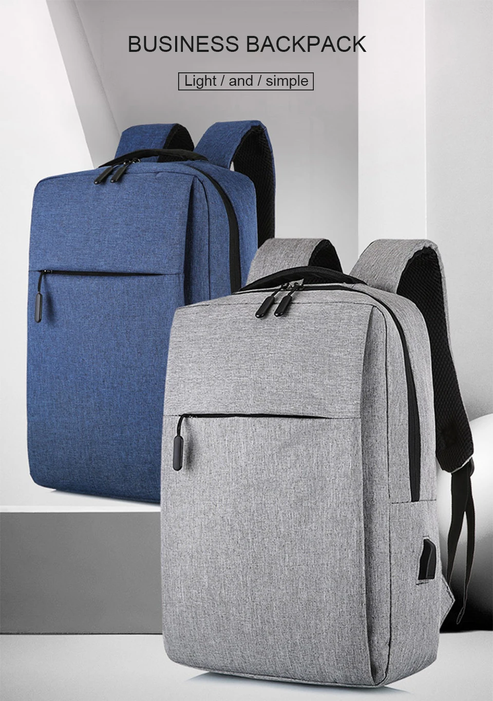 Mens Backpack 15.6 Inch Laptop Backpacks Male Notebook Back Pack USB Charging Travel Bagpack Student Waterproof Women Style Bags (1)