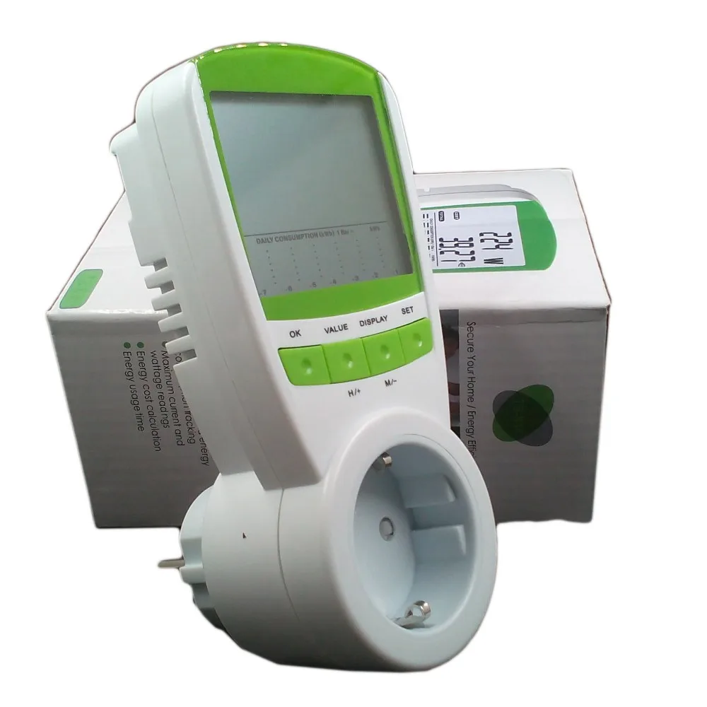 Электрический счетчик энергии энергосбережение мощность Ватт метр тестер беспроводной монитор потребления анализатор ЕС plug AC230V
