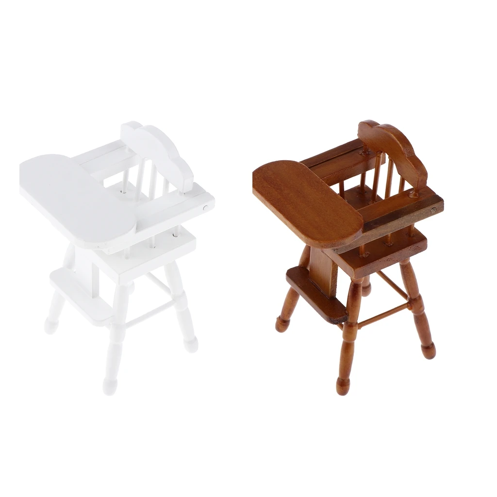 1/12 Dollhouse Miniature Furniture Dining Room Wooden Folding Chair