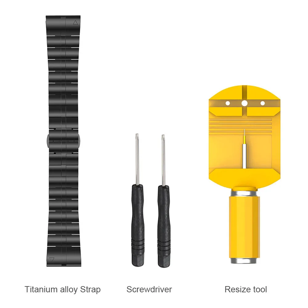 Роскошный светильник из твердого титанового сплава, быстроразъемный ремешок на запястье, модные ремешки для часов с инструментами для Garmin Fenix 5X