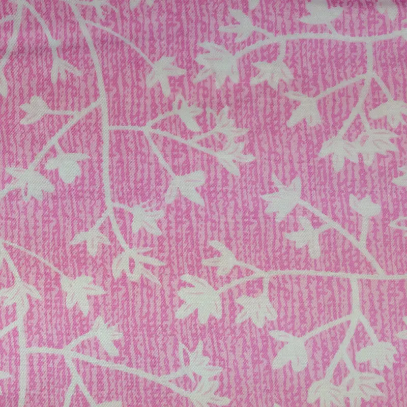

1 piece 160*50cm 100% Cotton Printed White Leaves Pink Fabric Tilda Cloth Patchwork Sewing Tissue for Toys Bags Quilting PB194