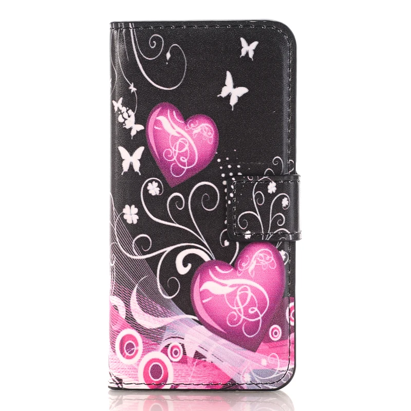 Кожаный чехол-бумажник с бабочкой для SAMSUNG GALAXY S3 S4 S5 Mini S6 Edge Plus G920 S7 Edge G930 Note 3 4 5 III - Цвет: Butterfly Love