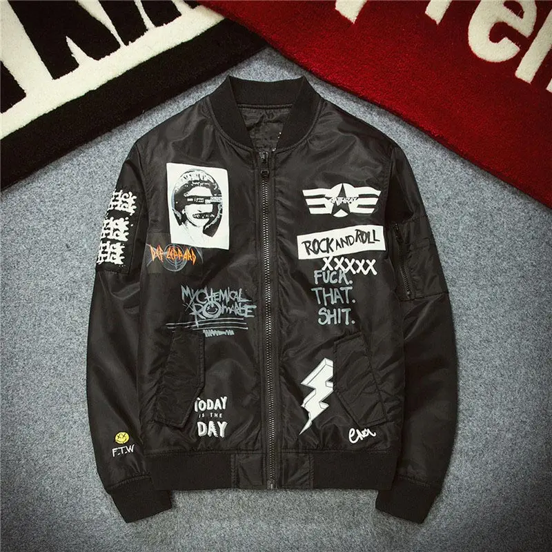 Kaufen Aolamegs Jacke Männer Print Plus Größe Stehen Kragen Bomber Jacke Mode Lässig Outwear Mantel der Männer Bombe Baseball Jacken Marke neue
