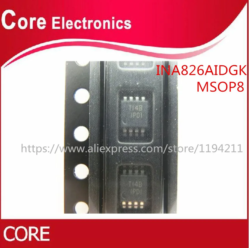INA826AIDGKR INA826AIDGK INA826 MSOP 8 IC 10 шт./лот|Интегральные схемы| |
