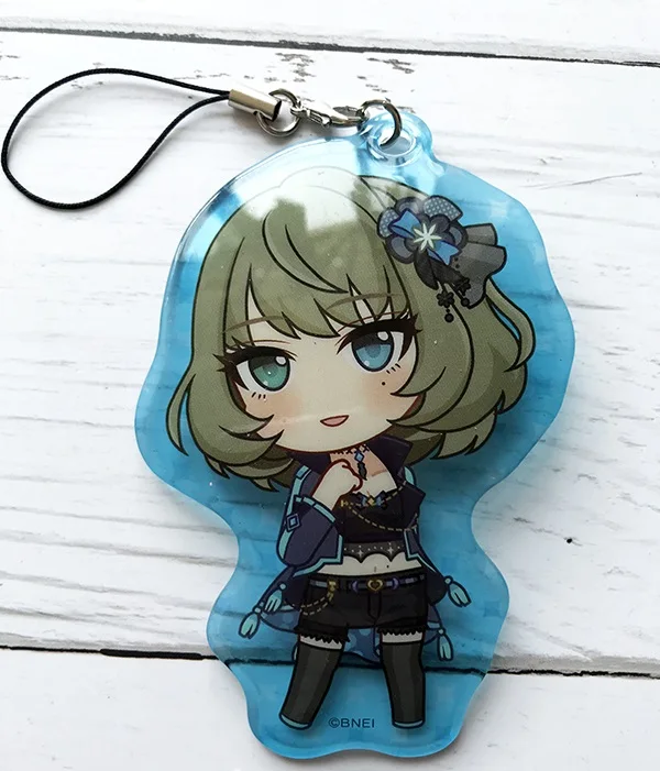 

Japanese anime figure the idolm ster cinderella rubber Silicone mobile phone charms/keychain
