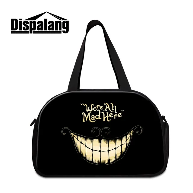 Dispalang Brand Women Gym Bag Cool Skull Print Luggage Travel Bags Dispalang Brand Women Gym Bag Cool Skull Print Luggage Travel Bags Large Capacity Outdoor Travelling