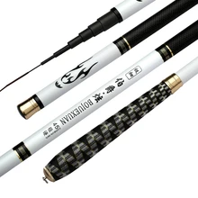 Углеродное волокно Удочка рыболовная удочка Мощность сверхпрочное стекло короткие супер светильник 3,6/3,9/4,5/5,4/6,3/7,2 м рыболовные снасти 2 шт./лот