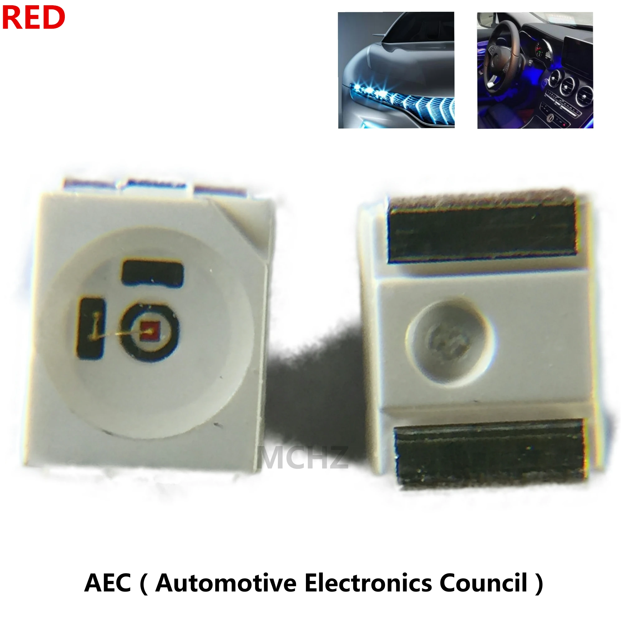 50 шт. 3528 (1210) SMD LED излучающая Диодная лампочка чип светильник бусины тёплый белый
