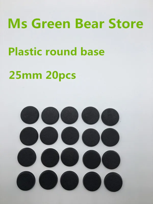 

Plastic model base.25mm round base 20pcs