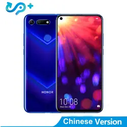 DHL оригинальный доставки huawei Honor V20 4G LTE сотовый телефон Kirin 980 Android 9,0 6,4 "ips 2310X1080 8 GB Оперативная память 256 GB Встроенная память 48.0MP NFC