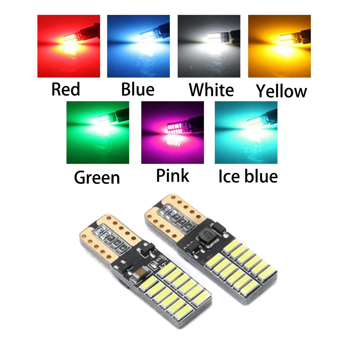 JOGMACHINE T10 24smd светодиодный ная лампа для автомобиля CANBUS без ошибок 4014 12 В 24