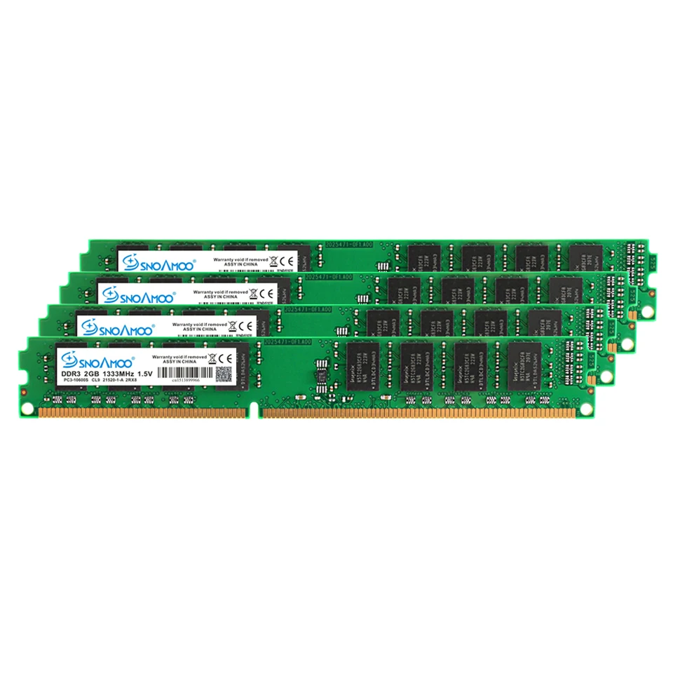 SNOAMOO Настольный ПК Память DDR3 ОЗУ 4 Гб 1333 МГц PC3-10600S 240pin 2 Гб 1600 МГц DIMM для компьютера Intel ARM пожизненная Гарантия