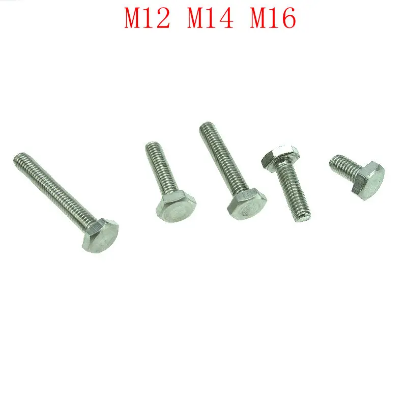 Нержавеющая сталь 304 M12/M14/16 шестигранные винты наружный шестигранный болт DIN933