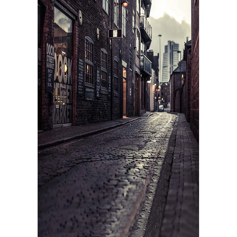 

Fotografia old road city photo background street way Photography backdrops for photo shoot studio photo background CM-5516