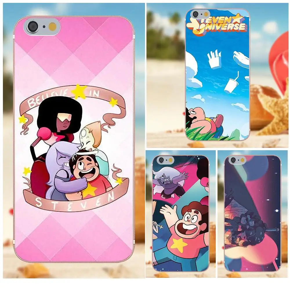 Oedmeb Вселенная Стивена ТПУ Новое поступление для iPhone 4S 5S 5C SE 6 S 7 8 Plus X Galaxy Note 5 S9 +