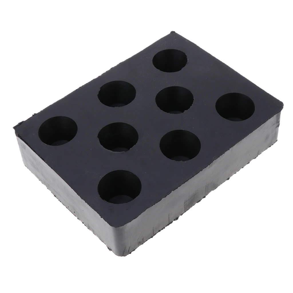 

1 Pcs 16x12x4 cm Heavy Duty Solid Rubber Car Lift Arm Pads Equipment Kit Black Unversal Auxiliary Tools