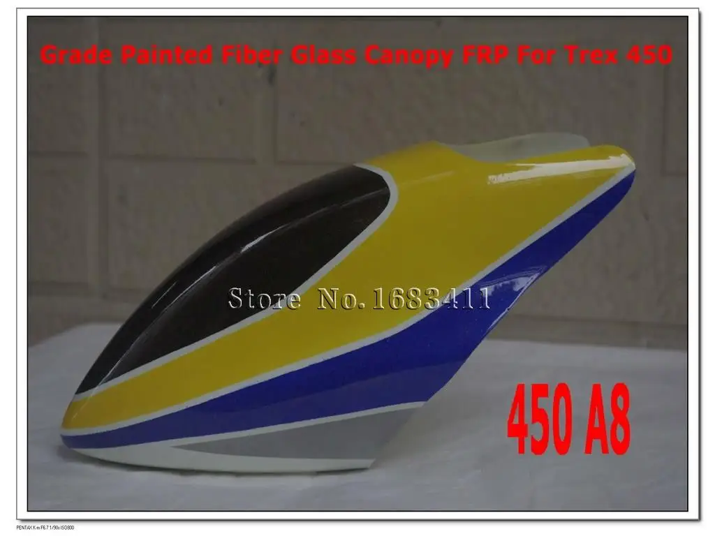 Free shipping 2pcs 450 fiberglass hood painted yellow 450V2 A8 Rc Spare Parts Part Accessories | Игрушки и хобби