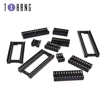 

10PCS IC Socket Adaptor PCB Solder Type Socket Narrow 6PIN 8PIN 14PIN 16PIN 28PIN