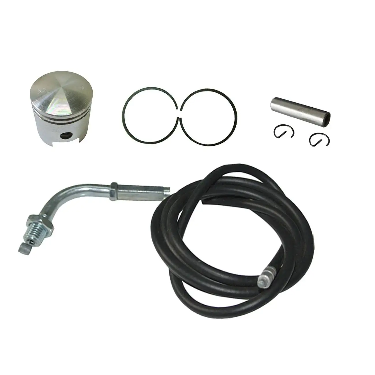 Throttle Cable&2xPiston Ring&Pin&Piston For 66/80cc Motorized Bicycle Engine
