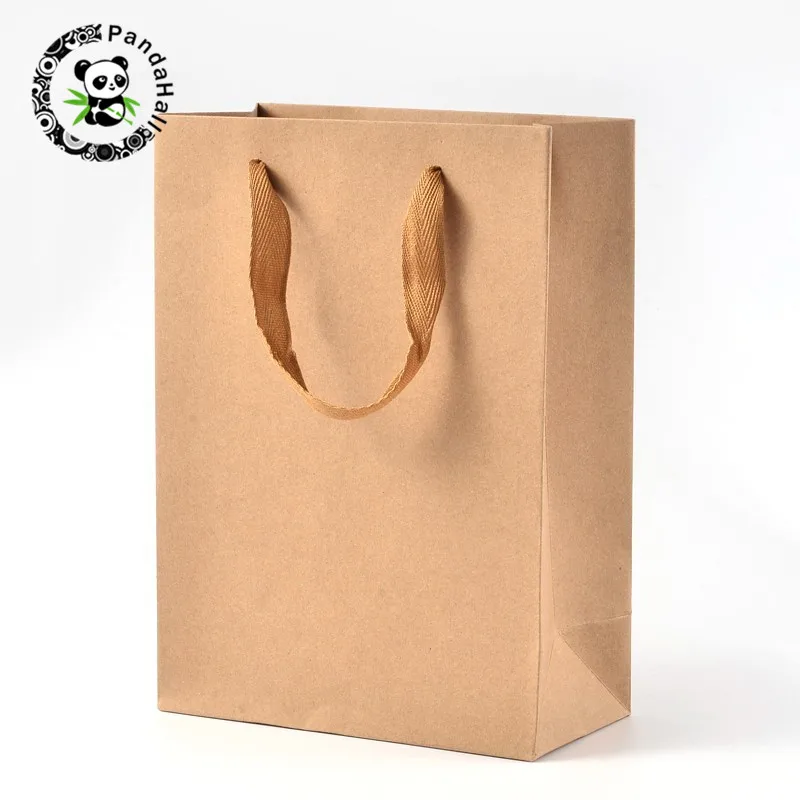 

pandahall 10 pcs Rectangle Kraft Paper Pouches Gift Shopping Bags for Jewelry Beading Party Birthday Supply BurlyWood 5 Sizes