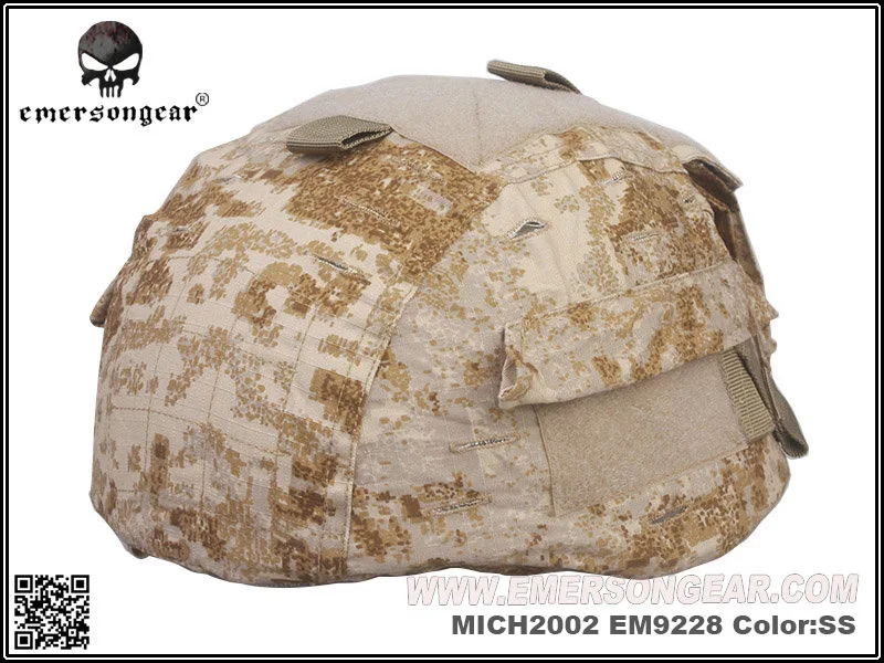 Шлем emersongear чехол для MICH 2002 охотничий страйкбол тактический шлем крышка Мультикам AOR - Цвет: SS