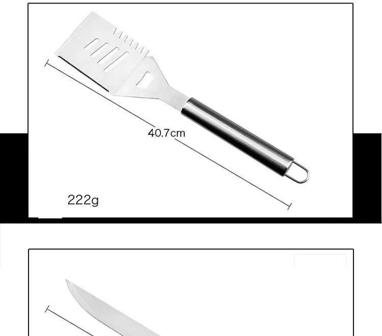 18 шт. принадлежности для гриля и барбекю набор-сверхмощная посуда для гриля из нержавеющей стали с нескользящей ручкой в алюминиевом корпусе