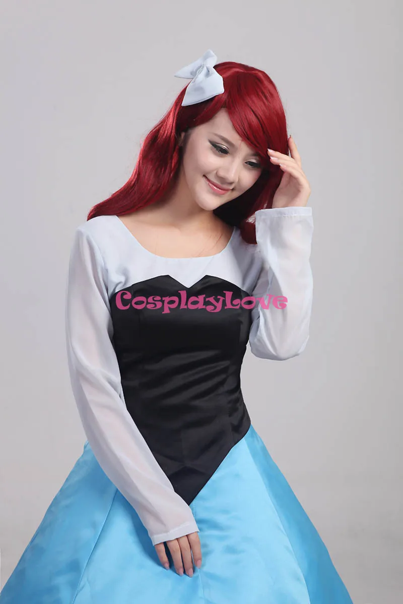 CosplayLove Custom Made The Little Mermaid Ariel Princess Blue Dress Cosplay Costume For Halloween Christmas Party  (7)