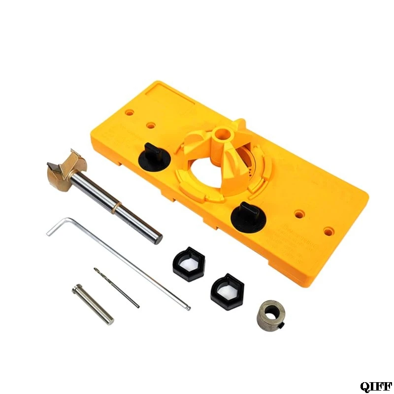 

Multifunction Hinge 35mm Jig Drilling Guide Locator Hole Opener Door Cabinets DIY Tool for Woodworking Hand Tools
