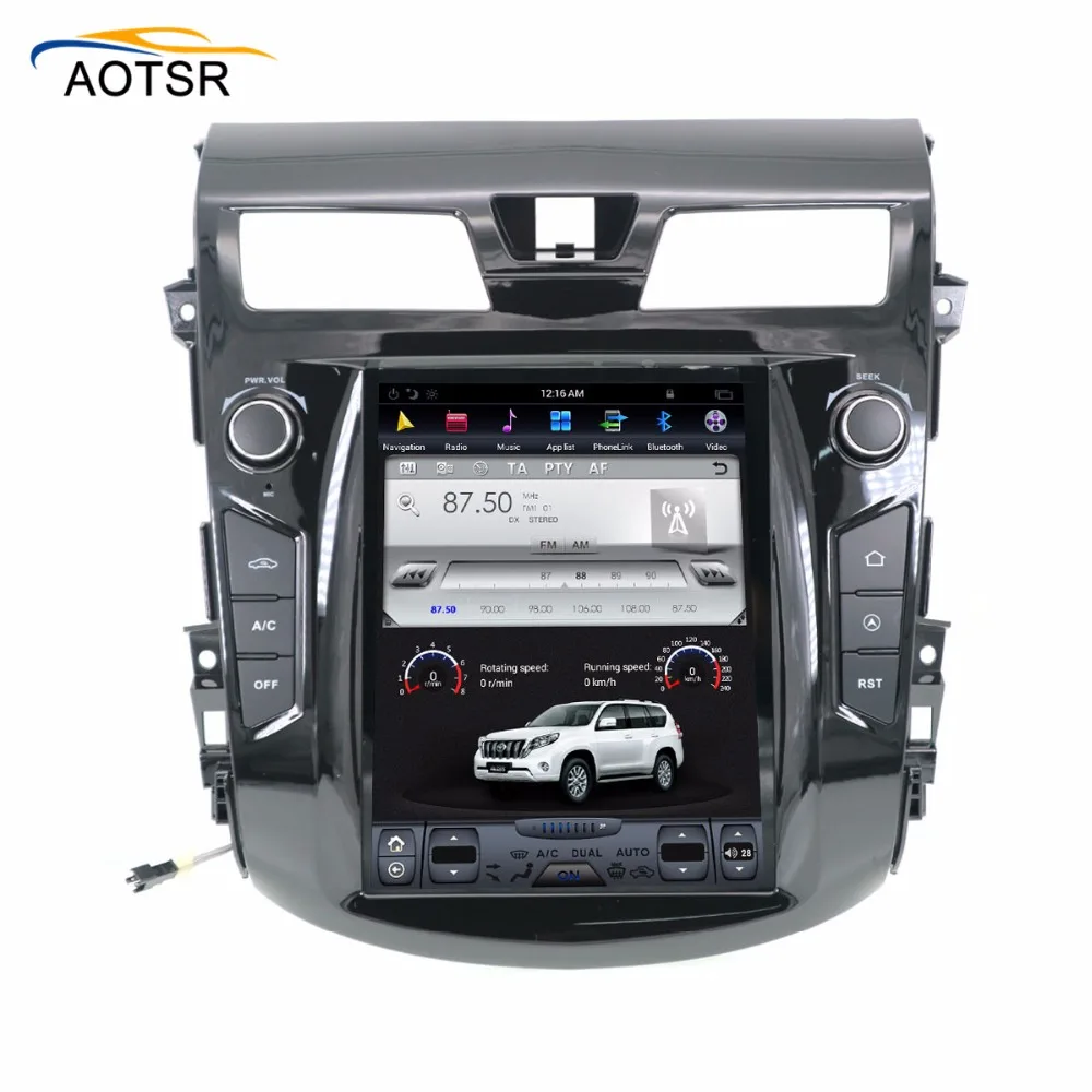 Top Tesla Style 12.1" Android 7.1 Car multimedia player head unit For Ford EDGE 2015-2018 car gps navigation radio stereo BT no dvd 1