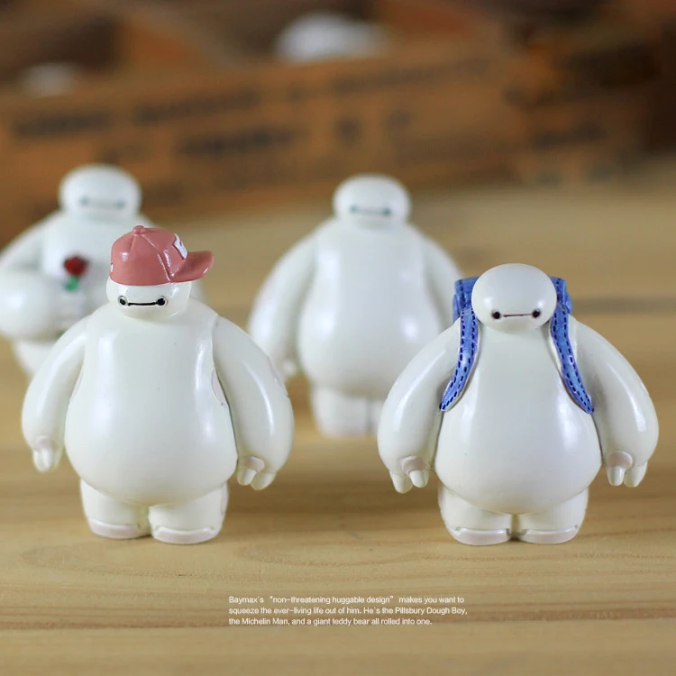 Мультяшные аксессуары, пластиковый робот Baymax, качающаяся голова, фигурка, Автомобильные украшения, авто интерьерные украшения, большие куклы героев, игрушки, орнамент