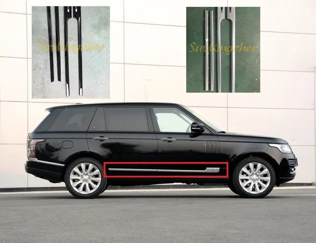 Black Or Silver For Land Rover Range 2017 2016 Black Or Silver For Land Rover Range 2017 2016 2018 Side Door Trim Protector Sill Moulding