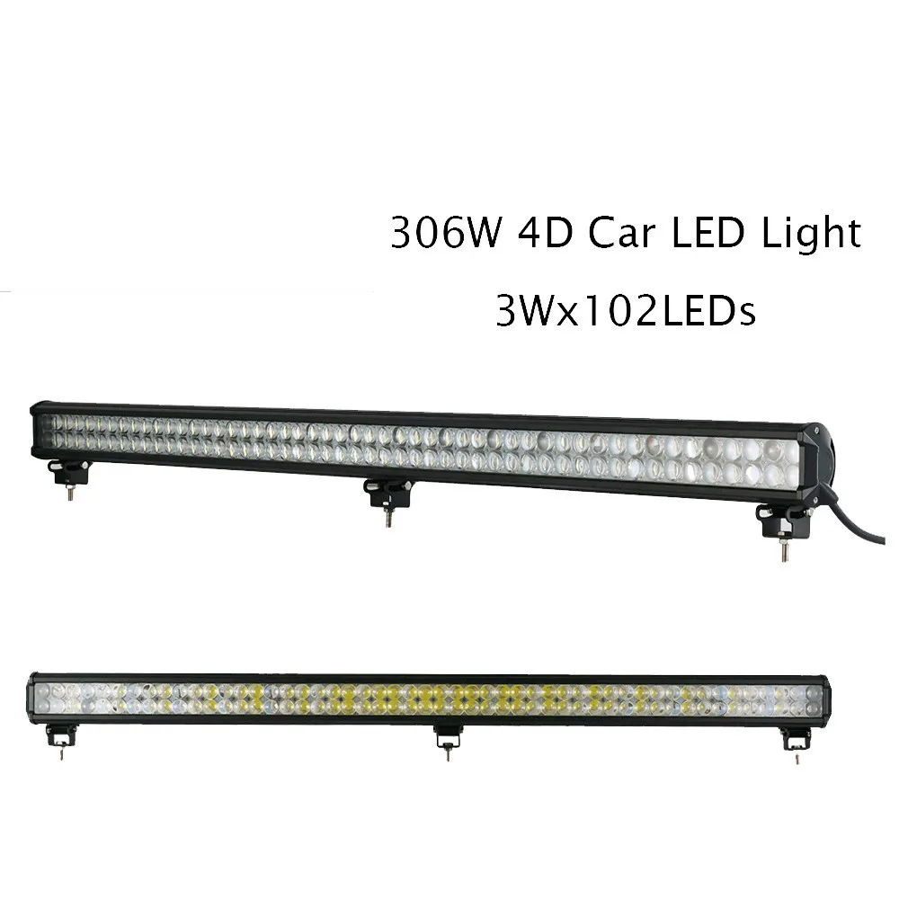 

HOT & DE STOCK! 4D 306W LED Work Light Bar For Tractor Boat Off Road 4WD 4x4 Car Truck SUV ATV LED Driving Light