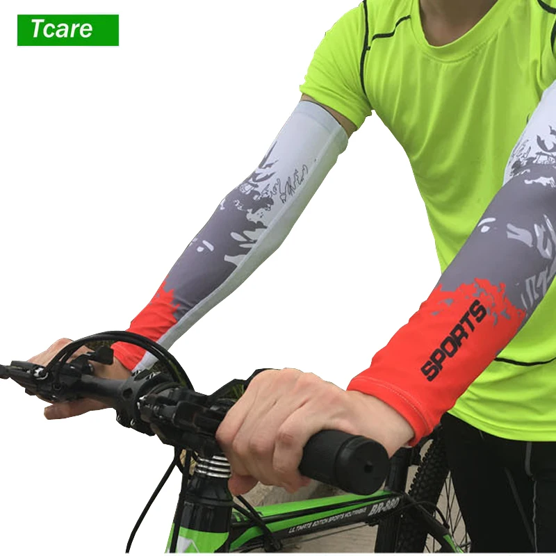 

1Pair UV Protection Cooler Arm sleeves Unisex Men Women Sun Protection Arm Cover Sleeve for Bike/Hiking/Running/Golf