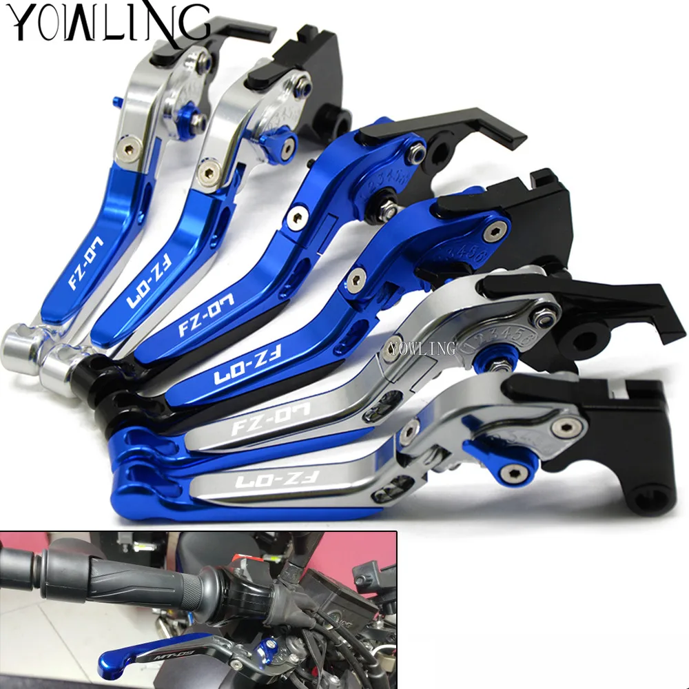 

For YAMAHA MT07 MT-07 FZ-07 FJ-07 MT-09 2014 2015 2016 2017 CNC Adjustable Foldable Extendable Motorbike Brakes Clutch Levers