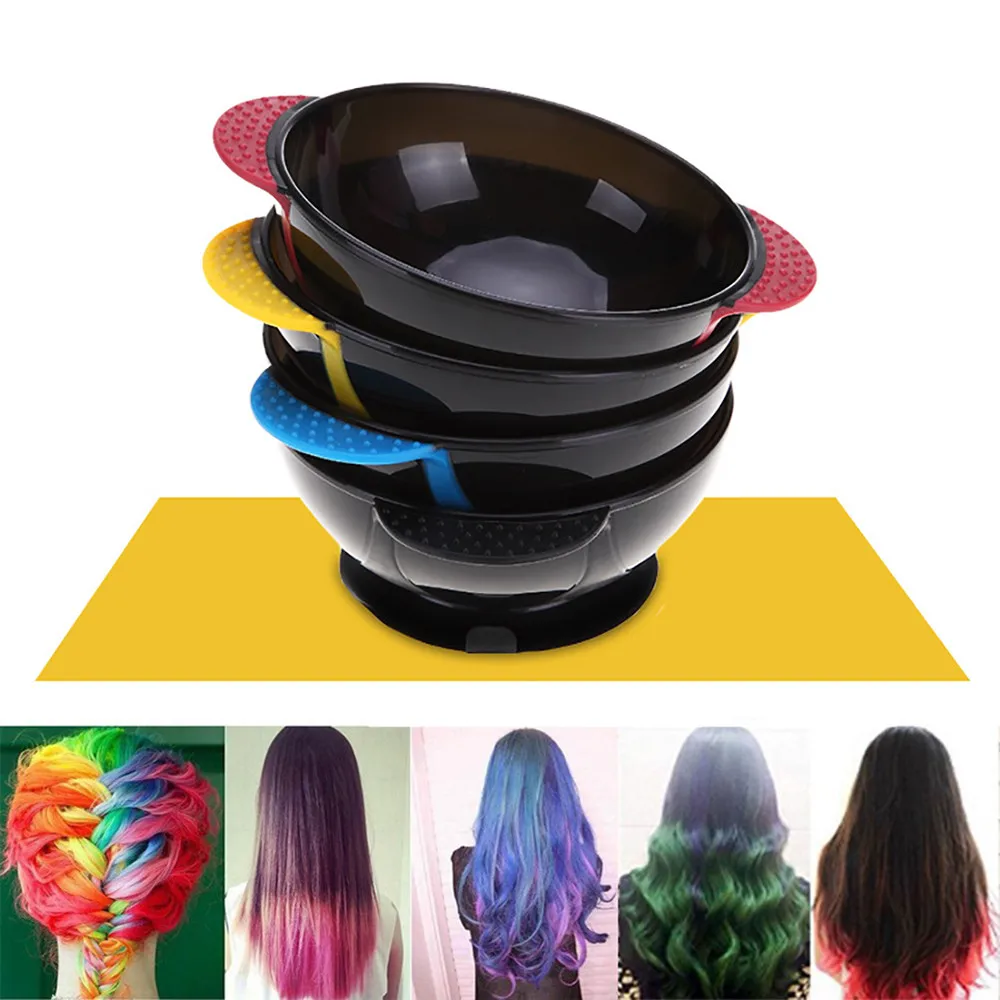 

Professional Comb Brushes Tool Kit Set hair coloring bowl automatic mixer for hair color mixing Hair Color Dye Bowl Random color