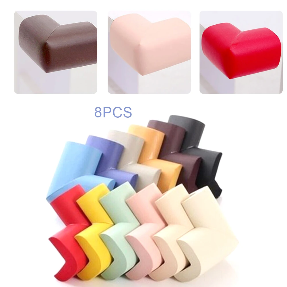 

8 Pcs/Lot Child Protection Corner Soft Baby Safety Table Desk Corner Protector Security Baby Right Angle Edge Guards Protector