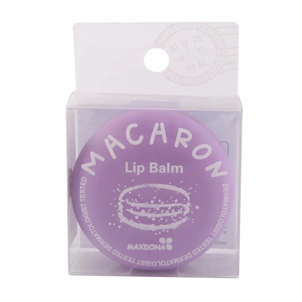 Macarons Lip Balm Round candy Natural Plant lip gloss Lipstick Fruit Embellish Lip Balm (16)