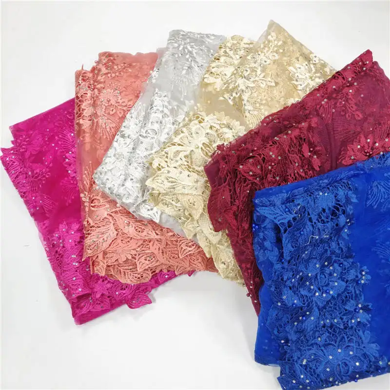 

WH!Embroidery Lace, Nigerian Blush Pink Lace Fabrics, African Lace Fabric 2019 With Flower ! L32532