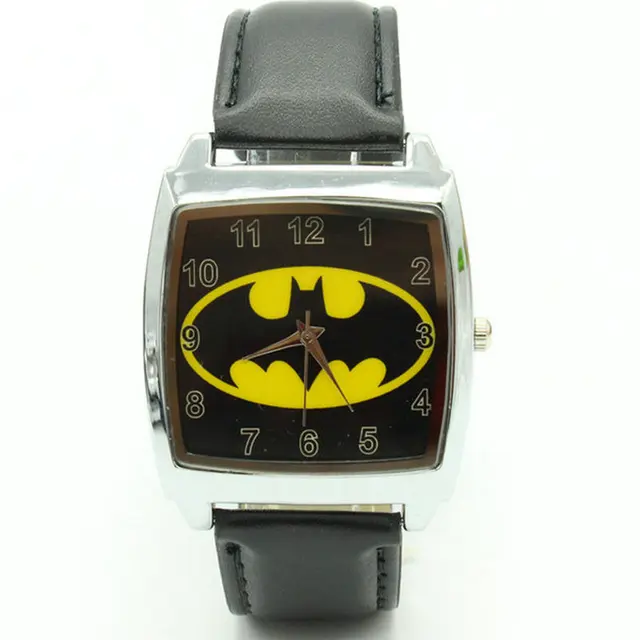 Free Shipping DC SUPER HEROES Black BATMAN WRIST STEEL WATCH Fashion Man Woman B Free Shipping DC SUPER HEROES Black BATMAN WRIST STEEL WATCH Fashion Man Woman B